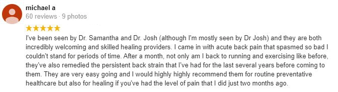 Chiropractic Erie CO Michael Testimonial